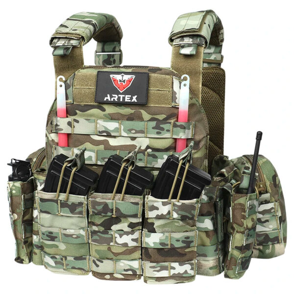 1000D outdoor vest 6094 Tactical Vest With Triple Magazine Pouch Hunting vest - Image 4