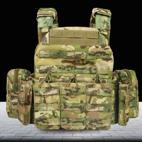 1000D outdoor vest 6094 Tactical Vest With Triple Magazine Pouch Hunting vest - Image 9