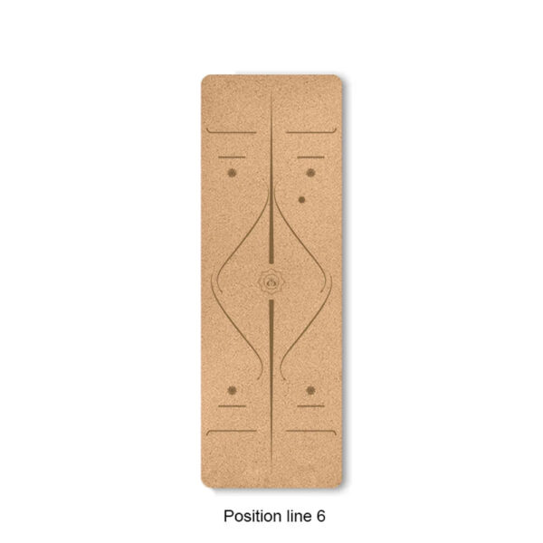 183cm TPE Natural Cork Anti-Skid Yoga Mat with Position Line - Sweatproof, Tear-Resistant, Perfect for Sports, Fitness, Pilates - Image 17