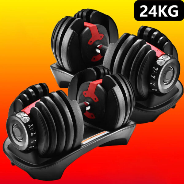 24KG Adjustable Rubber Iron Dumbbell - Multiple Weight Options, Affordable Home Fitness Equipment - Image 5