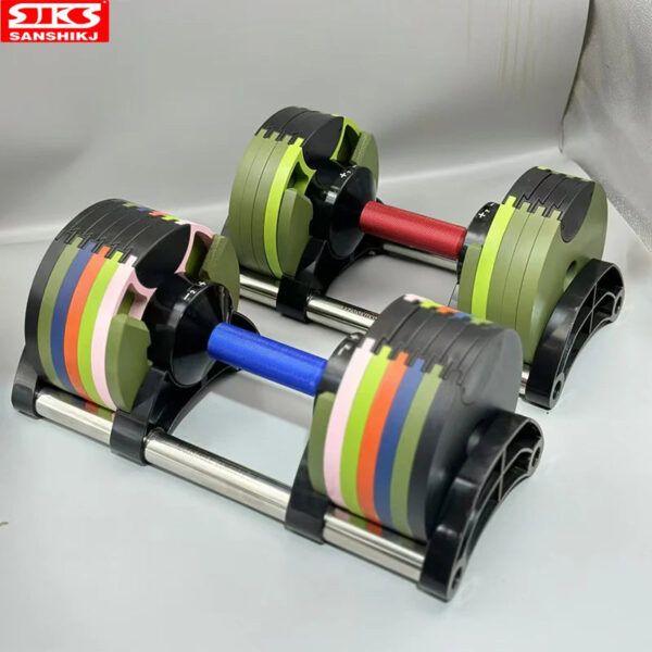 Adjustable Round Dumbbell Set - Second Generation, 2kg Increment, 24kg/36kg, Upgraded Fitness Equipment