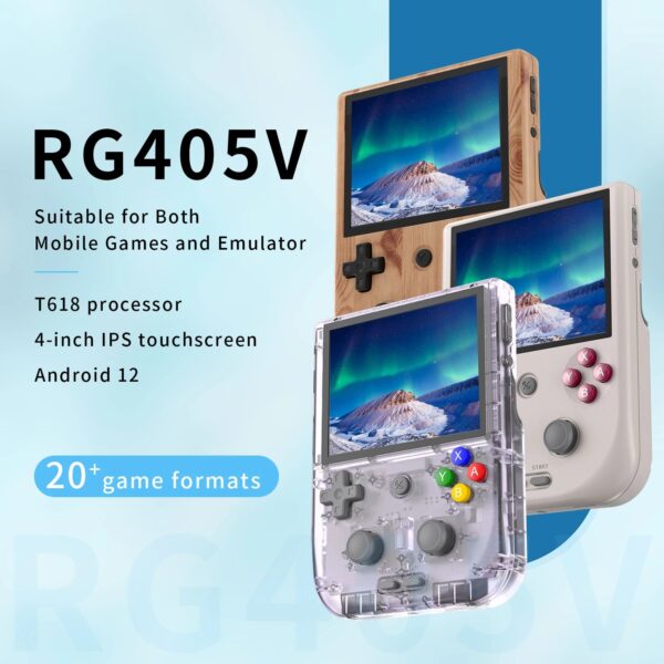 ANBERNIC RG405V Handheld Game Console Android 12 Unisoc Tiger T618 4 Inch IPS Touch Screen Video Game Player Support OTA Update - Image 7