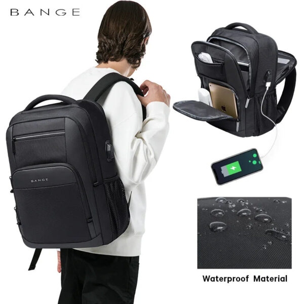 Bange Men's Designer Laptop Bag School Bags for Boys Male Motorcycle Tactical Business Sports Travel Backpack Men - Image 8