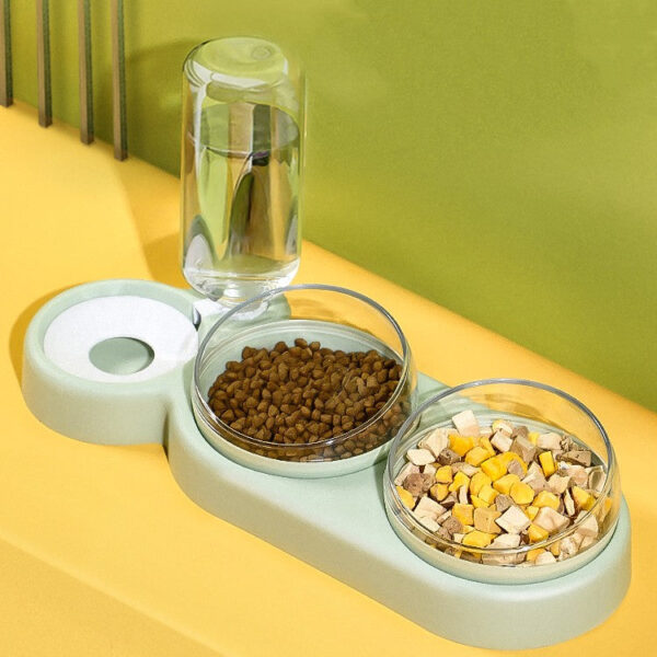 Automatic Pet Feeder - Rice and Water Bowls for Cats and Dogs