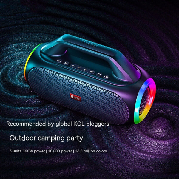 Colorful Bluetooth Speaker High Power Extra Bass Portable Portable Outdoor Sound Box - Image 12