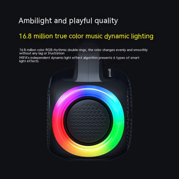 Colorful Bluetooth Speaker High Power Extra Bass Portable Portable Outdoor Sound Box - Image 15