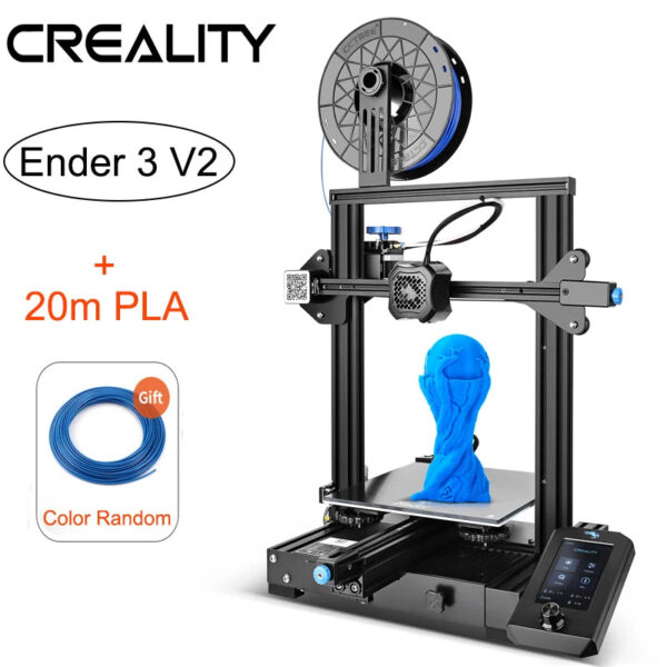 Creality 3D Printer Ender-3 V2 Mainboard With Silent TMC2208 Drivers UI&4.3 Inch Color Lcd Carborundum Glass Bed CREALITY - Image 2