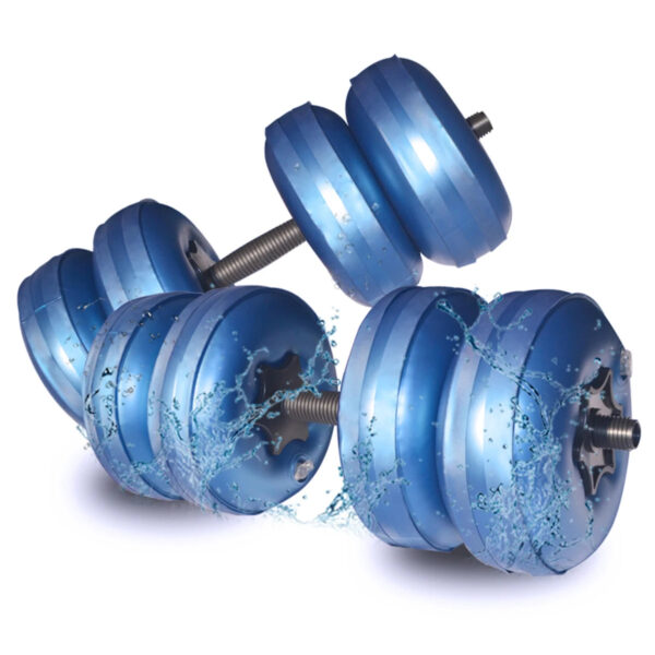 Deiris Adjustable Water-Filled Travel Dumbbell Set (1-35 KG) - Portable Fitness Weights for Home Gym Training - Image 10