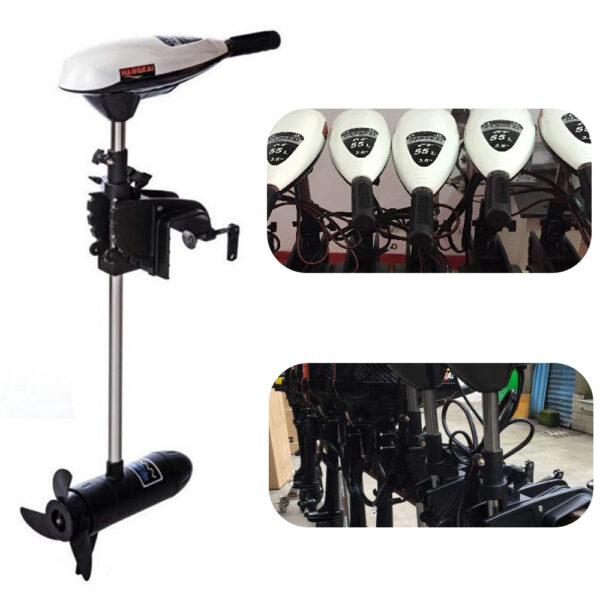 Electric Outboard Trolling Motor 65LBS With 40CM Short Shaft Brush Motor Suitable For Small Boats Inflatable Boat - Image 3