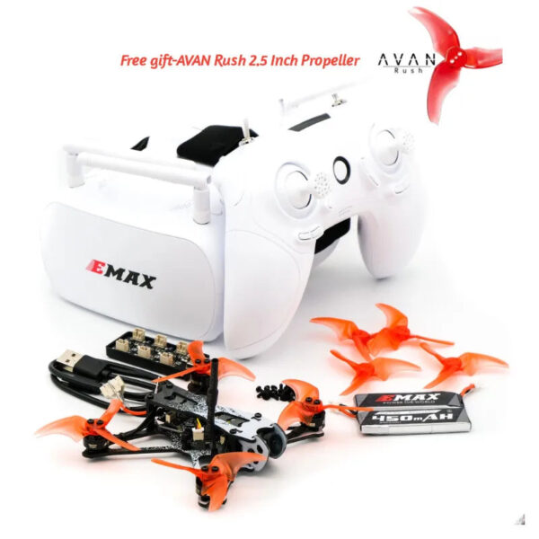 Emax Tinyhawk II 2 Freestyle RTF FPV Racing Drone Kit RunCam Nano2 37CH 25/100/200mW VTX 2S-FrSky Quadcopter With Goggle - Image 9