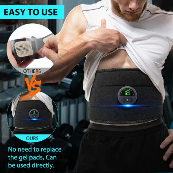 EMS Electric Abdominal Body Slimming Belt - Unisex Muscle Stimulator Massager for Fitness and Weight Loss - Image 5