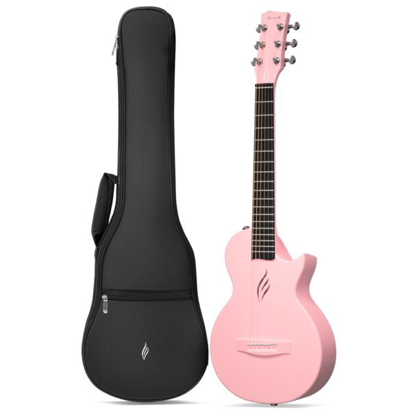 Enya Nova Go Mini Carbon Fiber Acoustic Guitar 1/4 Size Travel Acustica Guitarra w/Beginner Kids Starter Bundle Kit of Thickened - Image 9