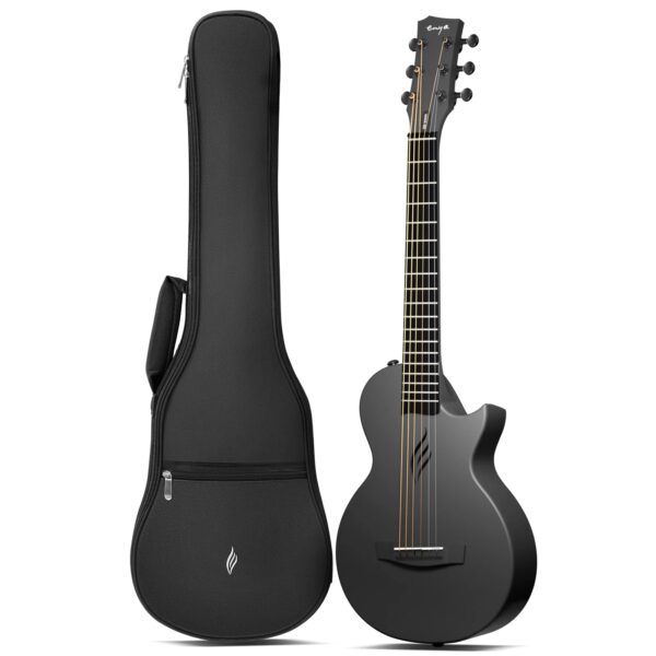 Enya Nova Go Mini Carbon Fiber Acoustic Guitar 1/4 Size Travel Acustica Guitarra w/Beginner Kids Starter Bundle Kit of Thickened - Image 10