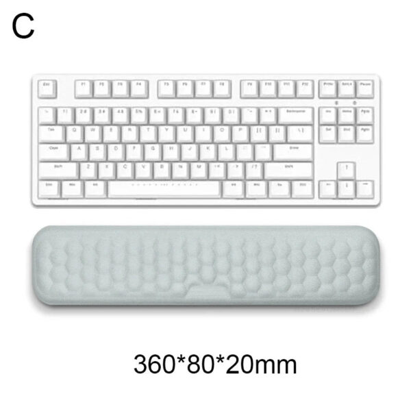 Ergonomic Keyboard Mouse Wrist Rest Office Typing Protection Relax Wrist Memory Foam Mouse Pad Computer Laptop Desk Mat - Image 2