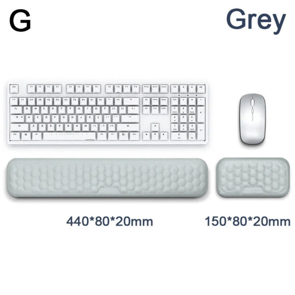 Ergonomic Keyboard Mouse Wrist Rest Office Typing Protection Relax Wrist Memory Foam Mouse Pad Computer Laptop Desk Mat - Image 11