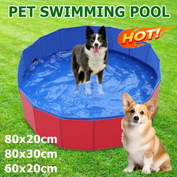 Collapsible Dog Pet Bathtub for Indoor & Outdoor Use, Comfortable for Large, Medium, and Small Pets - Image 4