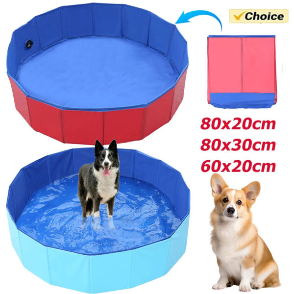 Collapsible Dog Pet Bathtub for Indoor & Outdoor Use, Comfortable for Large, Medium, and Small Pets - Image 5