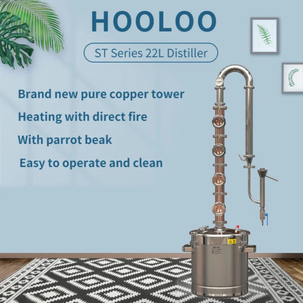 HOOLOO ST Series Copper Column Still 20L/22L/30L/50L/65L Distiller Whiskey Brandy Rum Gin Vodka Moonshine Apparatus - Image 11