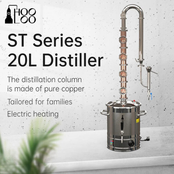 HOOLOO ST Series Copper Column Still 20L/22L/30L/50L/65L Distiller Whiskey Brandy Rum Gin Vodka Moonshine Apparatus - Image 12