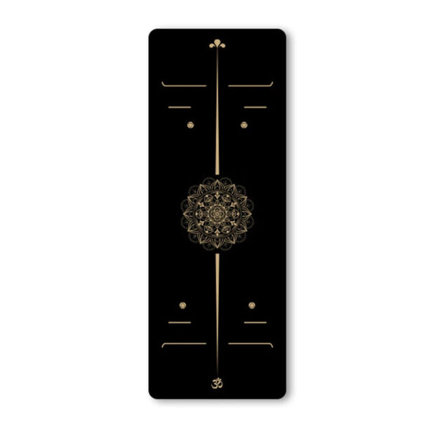 Luxury Black Gold 6mm TPE Non-Slip Yoga Mat for Fitness and Exercise - Image 3