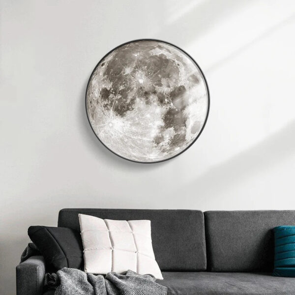 Moon wall lamp modern led lights wall decor mural lighting decoration salon background wall light luxury bedroom lamps For home - Image 9