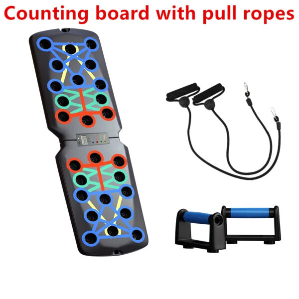 Multi-Function Counting Push-Up Rack Board - Fitness Stand & Abdominal Muscle Trainer - Image 4