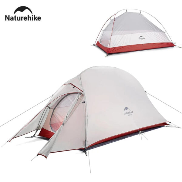 Naturehike Camping Tent Ultralight Portable Cloud Up 1 Person Shelter Tent Folding Backpack Waterproof Tent Travel Beach Tent - Image 3