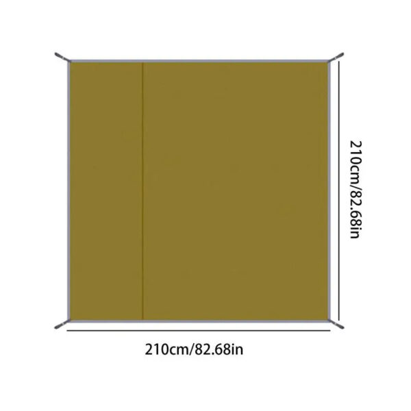 Waterproof Camping Mat & Tarp - Thick, Foldable Picnic Mat, Beach Pad, Tent Sunshade Canopy Ground Sheet - Image 12