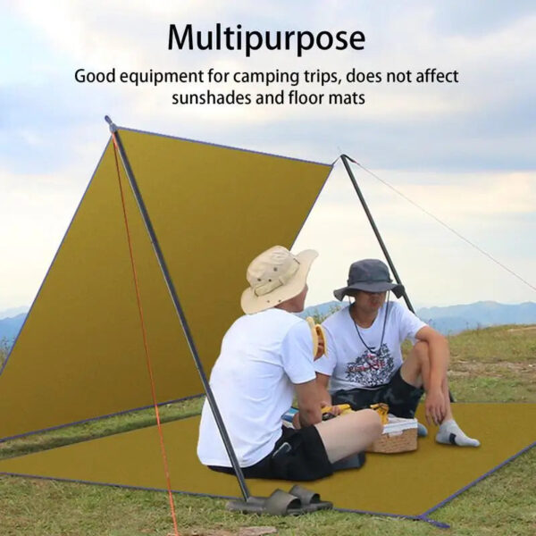 Waterproof Camping Mat & Tarp - Thick, Foldable Picnic Mat, Beach Pad, Tent Sunshade Canopy Ground Sheet - Image 10