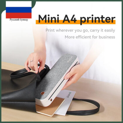 Peripage A4 Printer Paper Mini Inkless A40 Portable Thermal Wireless Bluetooth Printer Maker for Phone Photo Document Office Use