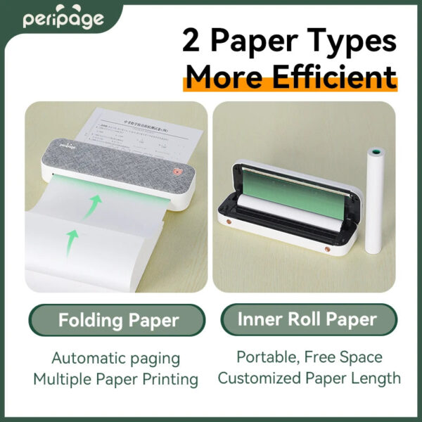 Peripage A4 Printer Paper Mini Inkless A40 Portable Thermal Wireless Bluetooth Printer Maker for Phone Photo Document Office Use - Image 10