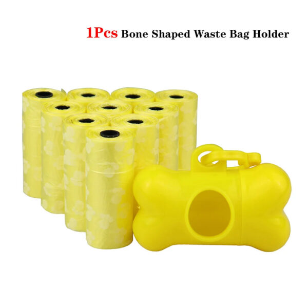 Disposable Dog Waste Bags - 75-Pack with Leash Clip & Bone Dispenser - Image 6