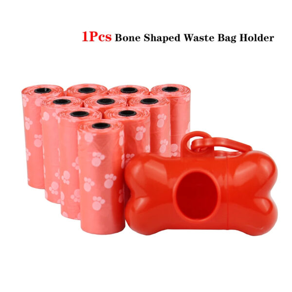 Disposable Dog Waste Bags - 75-Pack with Leash Clip & Bone Dispenser - Image 10