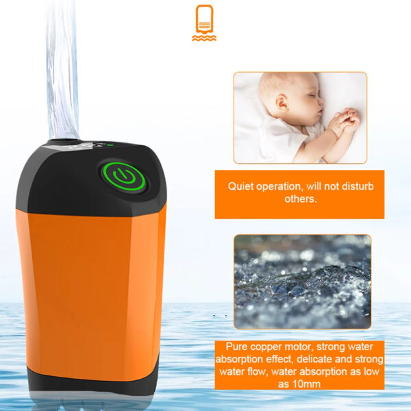 Rechargeable Portable Camping Shower with Digital Display for Outdoor Hiking and Traveling - Image 14