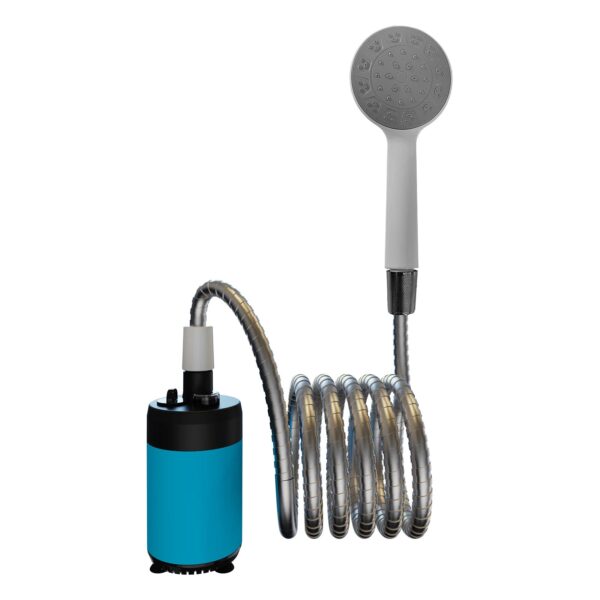 Rechargeable Portable Camping Shower with Digital Display for Outdoor Hiking and Traveling - Image 7