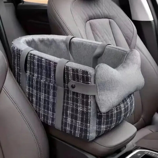 Washable Portable Dog Bed - Small & Medium Puppy Travel Car Seat Basket Mat - Image 4