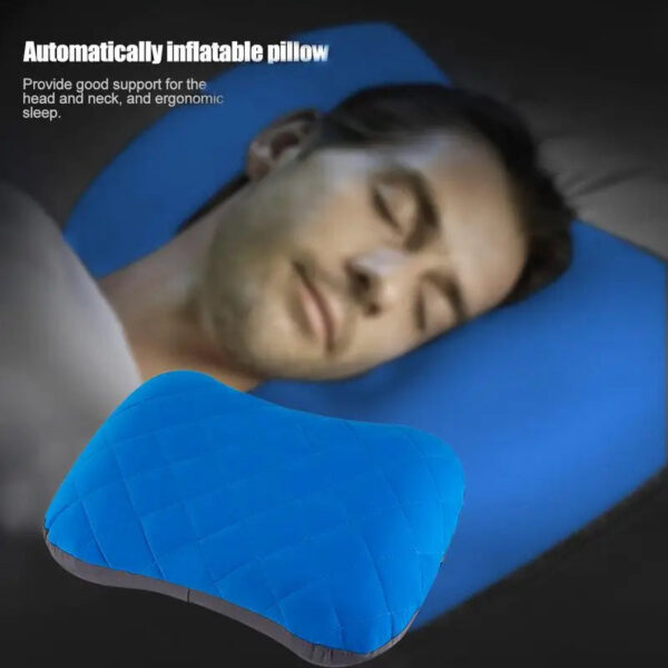 Portable Ultralight Inflatable TPU Camping Pillow - Convenient Outdoor Travel & Napping Air Pillow - Image 6