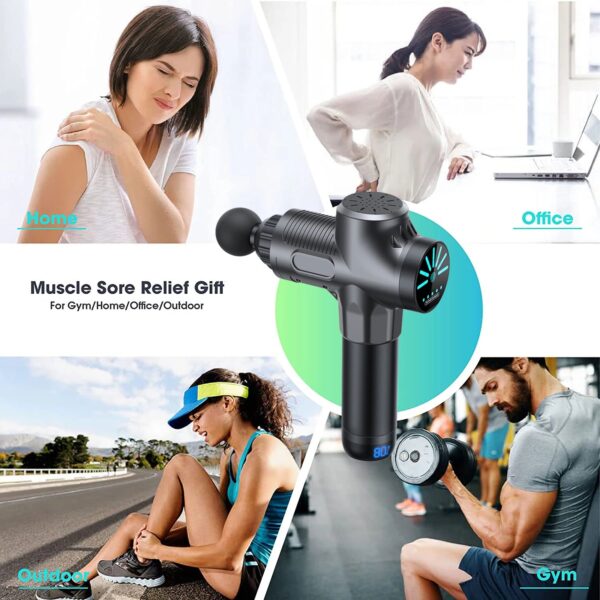 Professional EMS Muscle Stimulator Handheld Massager – Fascial Massage Gun for Sport Relaxation & Fitness - Image 7