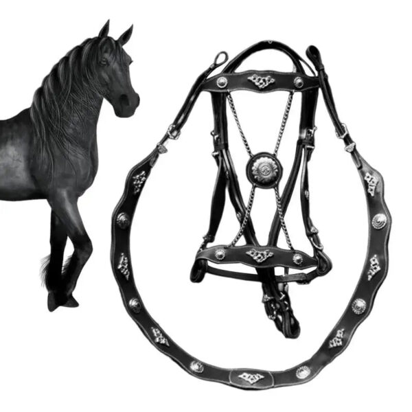 Adjustable PU Horse Lead Rope with Swivel Metal Buckle for Equestrian Racing, Ponys, and Pets