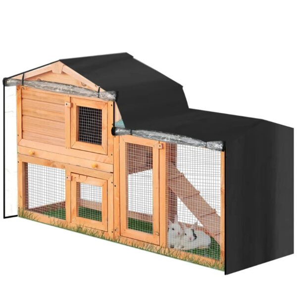 Triangle Rabbit Hutch Cover - Dust & Moisture Resistant Pet House Accessory - Image 2