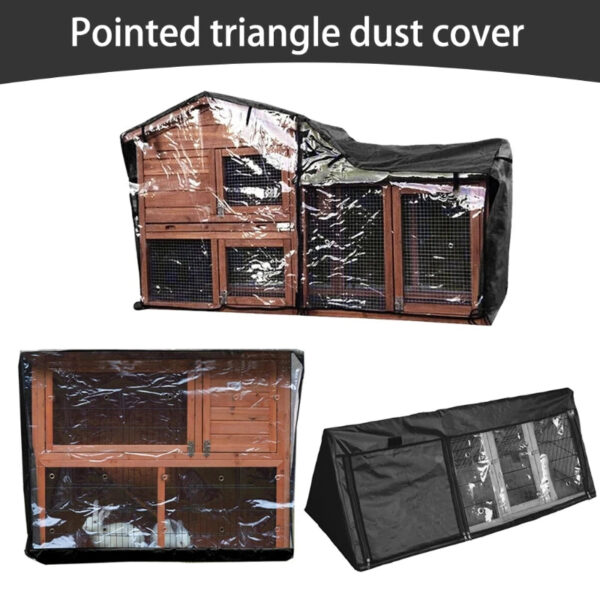 Triangle Rabbit Hutch Cover - Dust & Moisture Resistant Pet House Accessory - Image 8