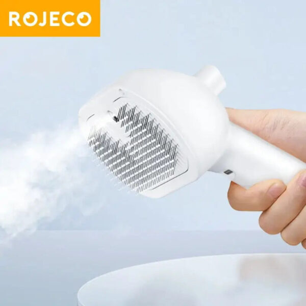 ROJECO Rechargeable Pet Hair Removal & Straightening Brush for Dogs and Cats