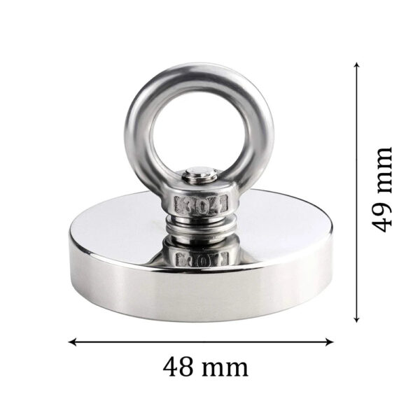 Super Strong Neodymium Fishing Magnet Hook N52 Heavy Duty Rare Earth Magnet with Countersunk Hole Eyebolt 16-90mm Salvage Magnet - Image 2