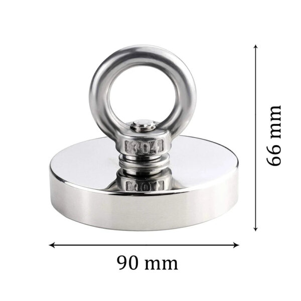 Super Strong Neodymium Fishing Magnet Hook N52 Heavy Duty Rare Earth Magnet with Countersunk Hole Eyebolt 16-90mm Salvage Magnet - Image 13