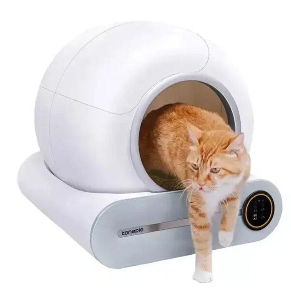 Tonepie Automatic Toilet for Cats Self-Cleaning Cat Litter Box APP Control Electric Proof Splash Sandbox Cat Pet Supplies Cat WC - Image 4