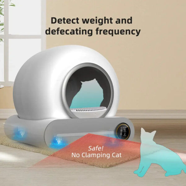 Tonepie Automatic Toilet for Cats Self-Cleaning Cat Litter Box APP Control Electric Proof Splash Sandbox Cat Pet Supplies Cat WC - Image 8