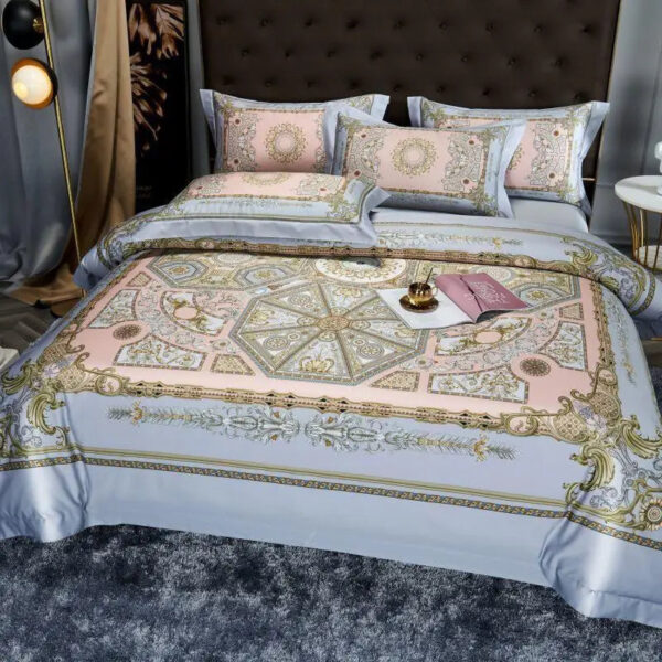 Vintage Bohemian Duvet Cover Set 1000TC Egyptian Cotton Sateen Luxury Bedding Set Queen King 4Pcs Quilt Cover Bed Sheet Pillows - Image 8